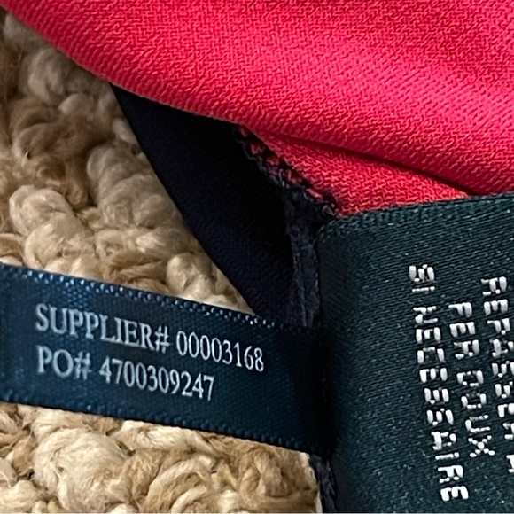 Lauren Ralph Lauren Pink and Navy Colorblock Panel Sleeveless Dress 6 - Picture 6 of 9